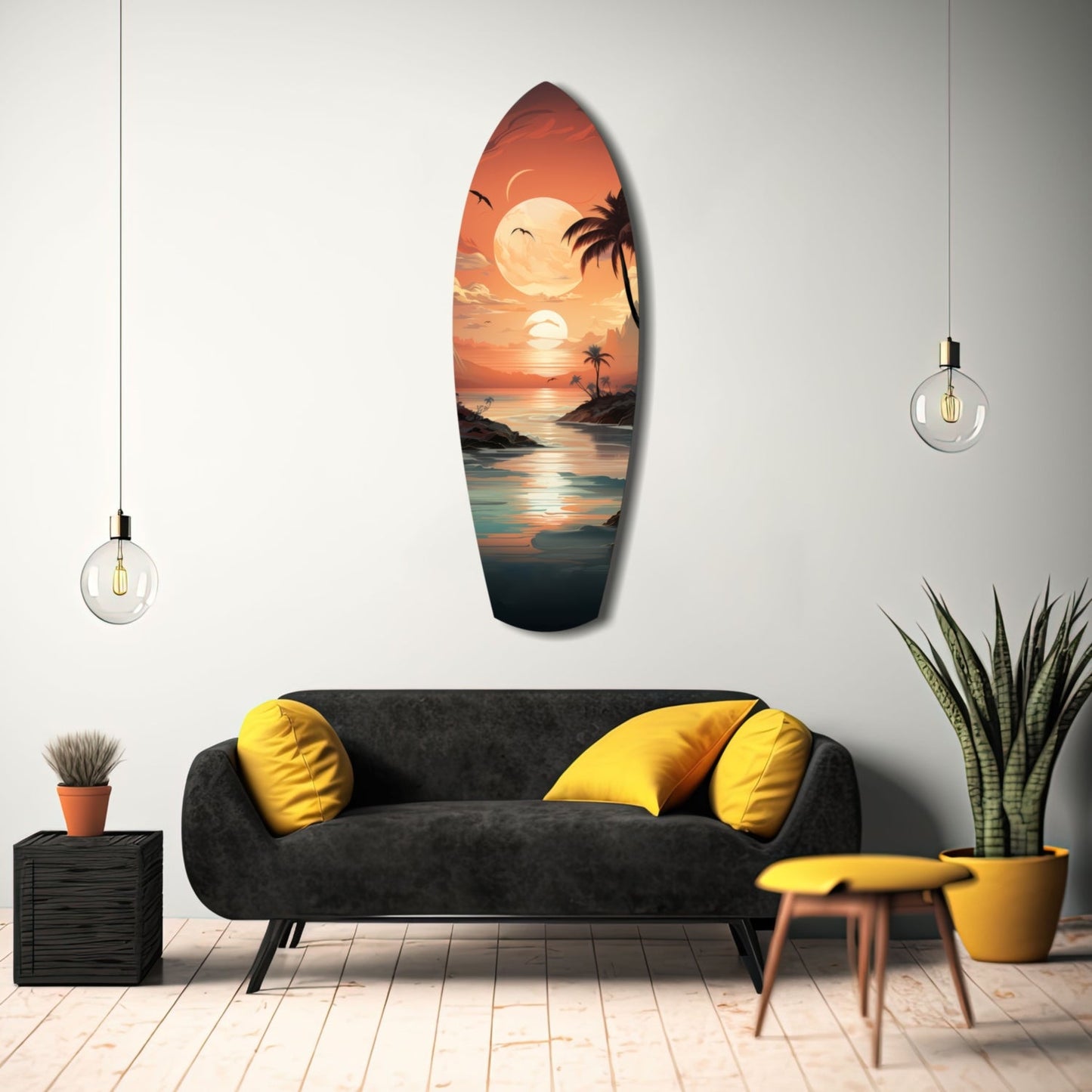 Sunset Dreams in the Ocean Glass Wall Art