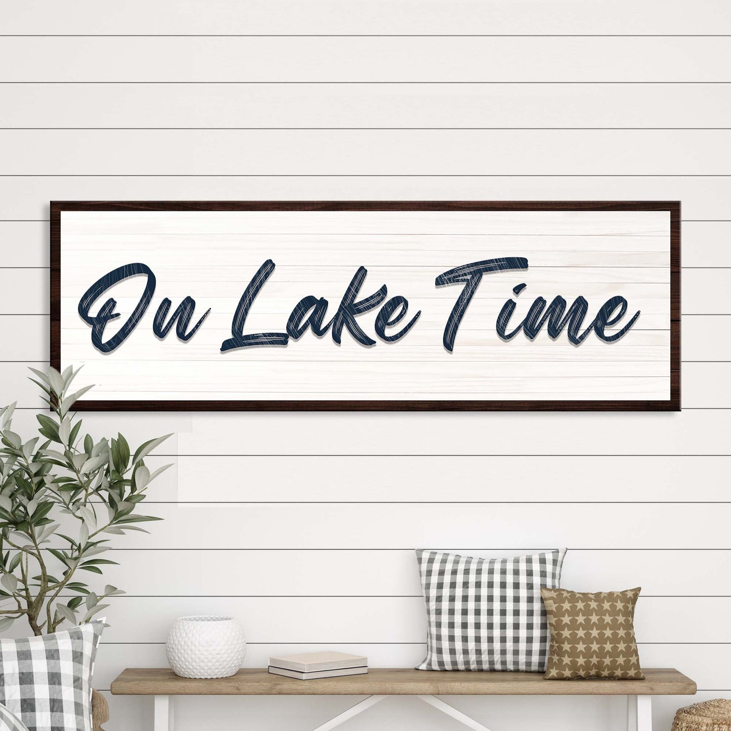 On Lake Time Sign